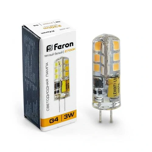 Лампа светодиодная Feron LB-422 G4 3W 12V 2700K, 25531 - Amppa.ru