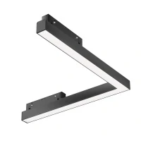 Трековый светильник Магнитная трековая система 23мм EXILITY Basis Angle, LED 24W, 3000K, Черный (Maytoni Technical, TR042-2-24W3K)