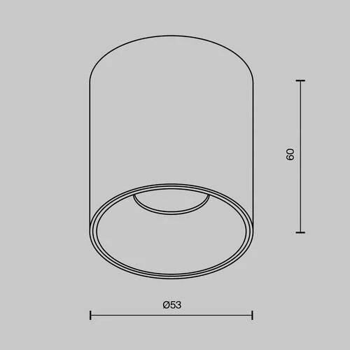 Потолочный светильник Ceiling Alfa LED 5W, 3000K, Черный (Maytoni Technical, C064CL-5W3K-RD-B) - Amppa.ru