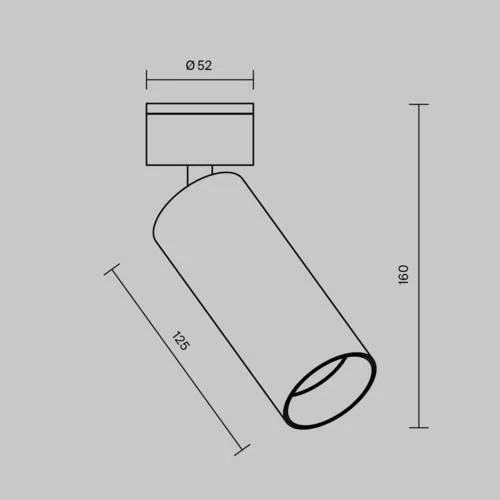 Потолочный светильник Ceiling FOCUS LED 12W, 3000K, Черный (Maytoni Technical, C055CL-L12B3K-W-D-B) - Amppa.ru