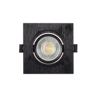 DK3021-BK Встраиваемый светильник, IP 20, 10 Вт, GU5.3, LED, черный, пластик