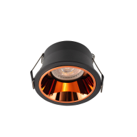 DK2410-BK Встраиваемый светильник, IP 20, 5 Вт, GU10, черно-коричневый, алюминий