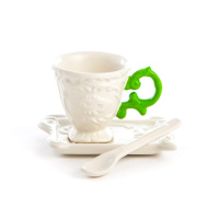 Кофейная пара I-Wares, Белый/Зеленый/ (Seletti, 09859 VER)