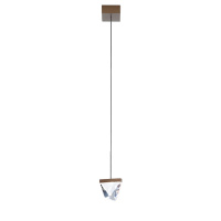 Подвесной светильник Tripla, Прозрачный/Бронзовый/Бронзовый (Fabbian, F41A0176)